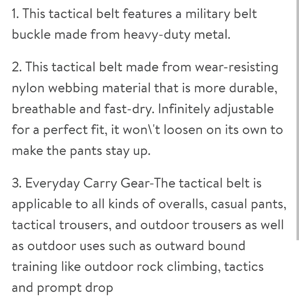 Enniu Tactical Belt - Picture 2 of 2